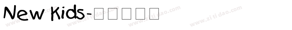 New Kids字体转换